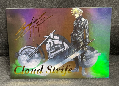 Final Fantasy VII Anniversary Art Museum Cloud Strife Signed