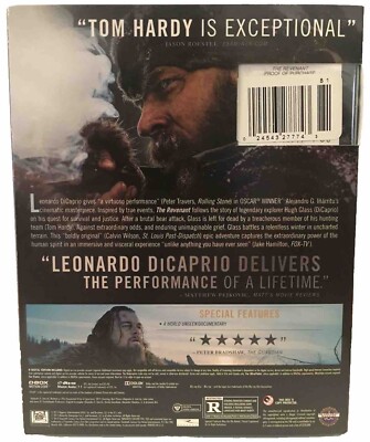 The Revenant (Blu-ray 2016) W/Gatefold Slipcover DiCaprio Hardy