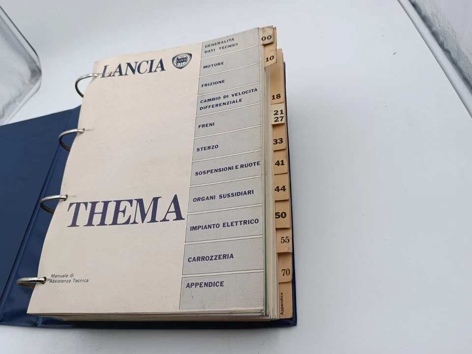 Manuale officina Lancia Thema Turbo V6 tutte versioni norme tecniche riparazioni - Immagine 4 di 4
