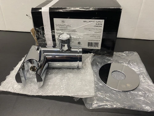 Signature Hardware SHWES2050CP Wall Mount Supply Elbow - Chrome - Picture 2 of 3