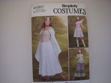 Simplicity 9734 11857 Andrea Schewe Fantasy Fairy Renaissance Pattern Sz 18-26