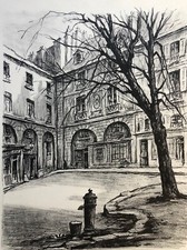 Versailles René AUBERT (1894-1977) litho 1951 signée crayon .,