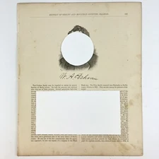 Original 1881 William A. Cochran Etching/Profile Max Kleeman, William Goldstein