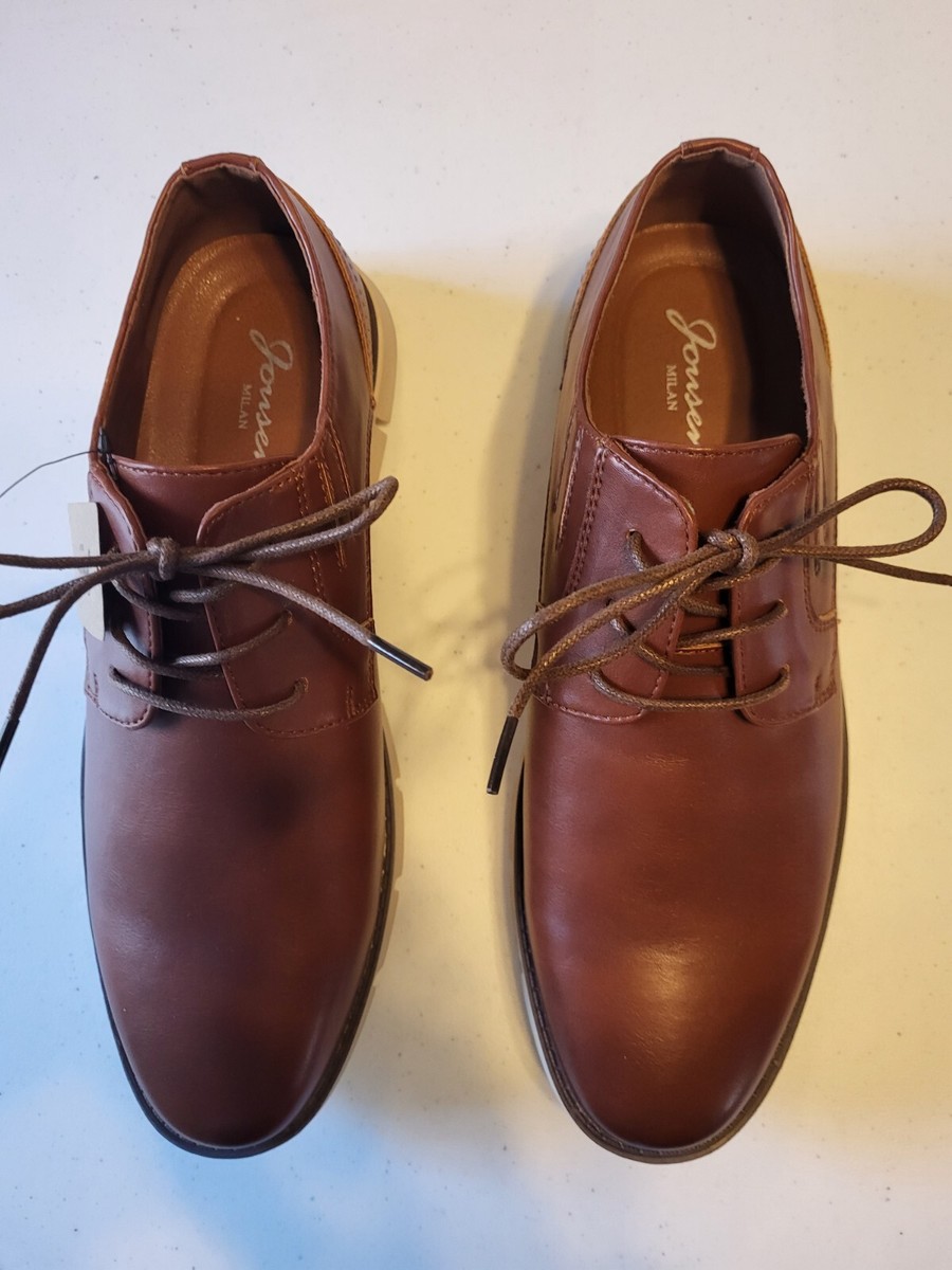 NWT Jousen Milan Mens Wingtip Oxford Shoes Brown Brogue Lace Up Dress Shoes SZ 8 Jousen | Shoes | Jousen Milan Designer Dress Shoe Size Men 5  main image 2