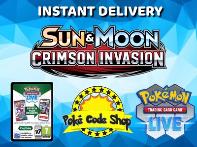 CRIMSON INVASION LIVE CODES Pokemon Booster Online Code SOFORT QR EMAIL LIEFERUNG