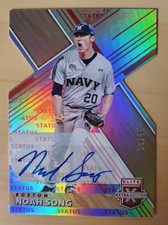 2019 Panini Elite Extra Edition Noah Song Status Red Die-Cut Auto 56/75 Red Sox