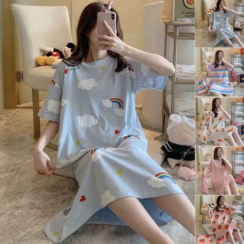 Sleep Shirts Short Sleeve Sleepwear 