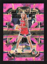 Shakira Austin 2024 Panini Select WNBA Pink Ice Washington Mystics #17