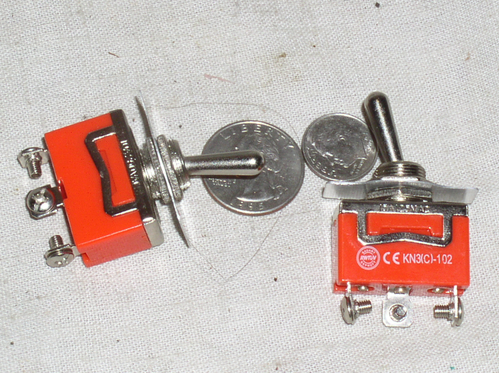 2 TOGGLE SW SPDT ON-ON AC DC POWER ON-OFF SWITCH 125 VAC 15 A AMP 15A ...