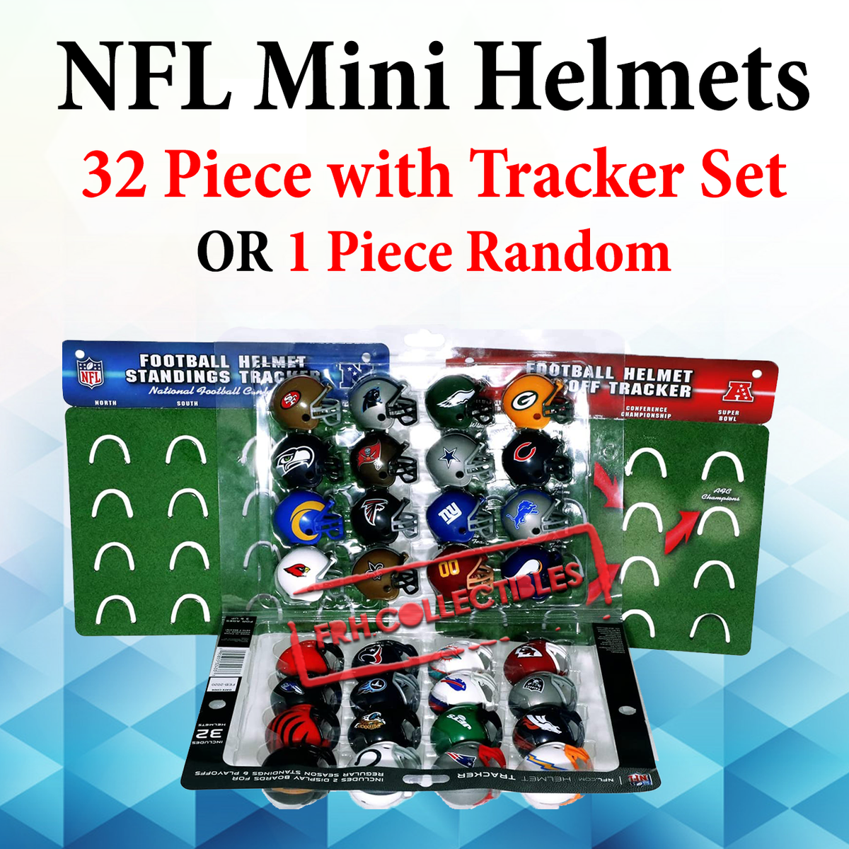 NFL Mini Pocket Helmets Football NFC AFC 1.5