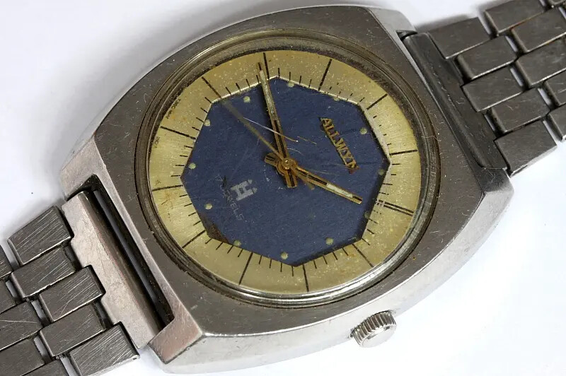 Allwyn 17 jewels Y380-8020 mens watch for parts/restore - Sn 