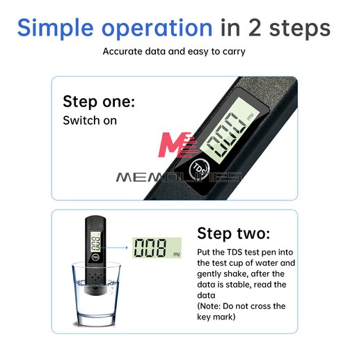 Portable TDS Meter Digital Water Quality Tester Pen for Drinking Water 0-9990ppm - Picture 13 of 17