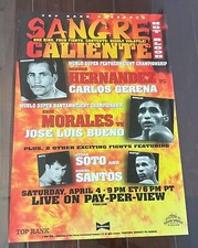 1998 Erik Morales/Genaro Hernandez/Carlos Gerena/DANIEL SANTOS Fight Poster SOTO