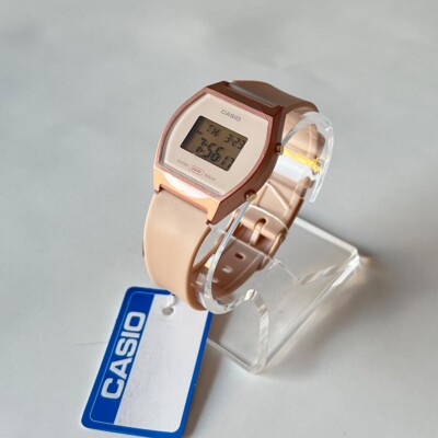 Casio LW-204-4ACF 35.9mm Rose Gold Resin Case with Pink Plastc Band Women's...