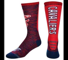 FBF For Bare Feet Originals NBA Cleveland Cavaliers Logo Crew Socks Men's Large