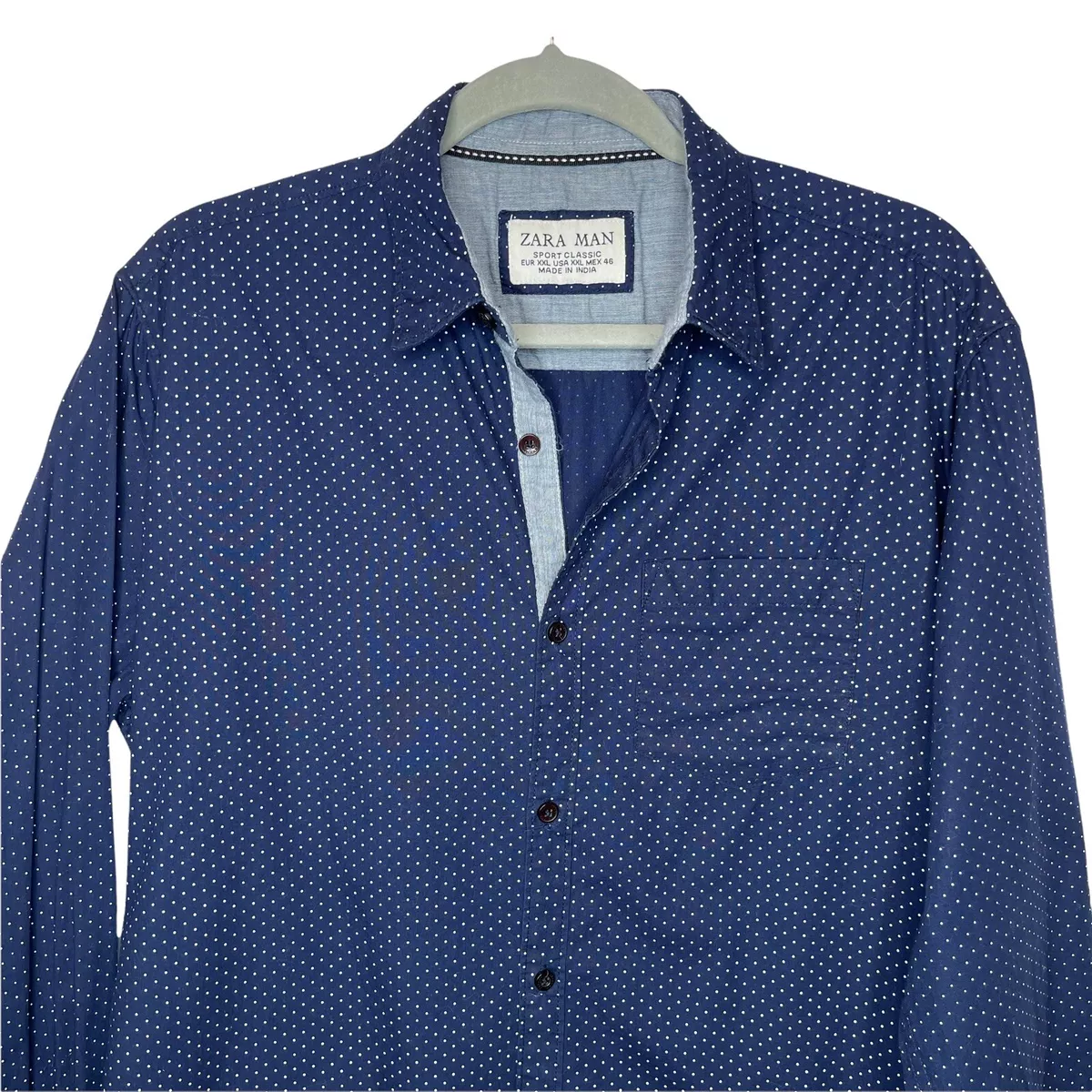 Chemise à 2025 pois homme zara