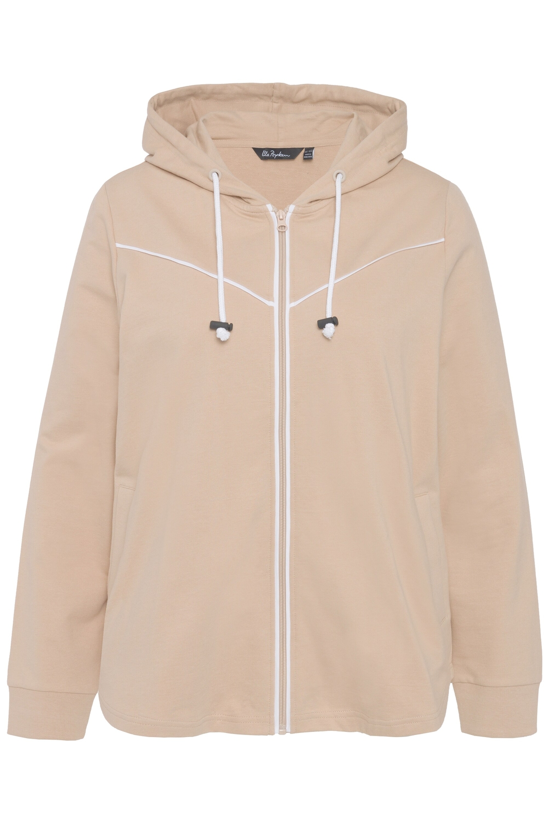 Felpa Con Cappuccio Ulla Popken Donna - Con Inserti Riflettenti E Cappuccio Attaccato, Comoda E Morbida