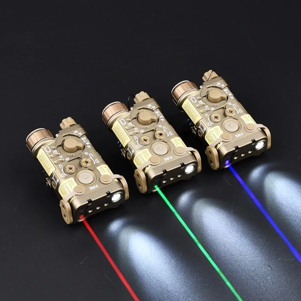 L3-NAGL Box Laser Sight With IR, Red/Green/Blue Laser & 150 Lumen Flashlight - Fits 20mm Picatinny Rail