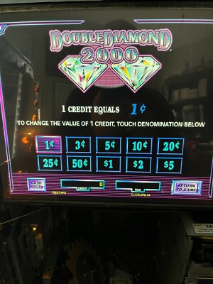 Double Diamond 2000 5 Reel 9 Pay Lines with One Bonus Game IGT software