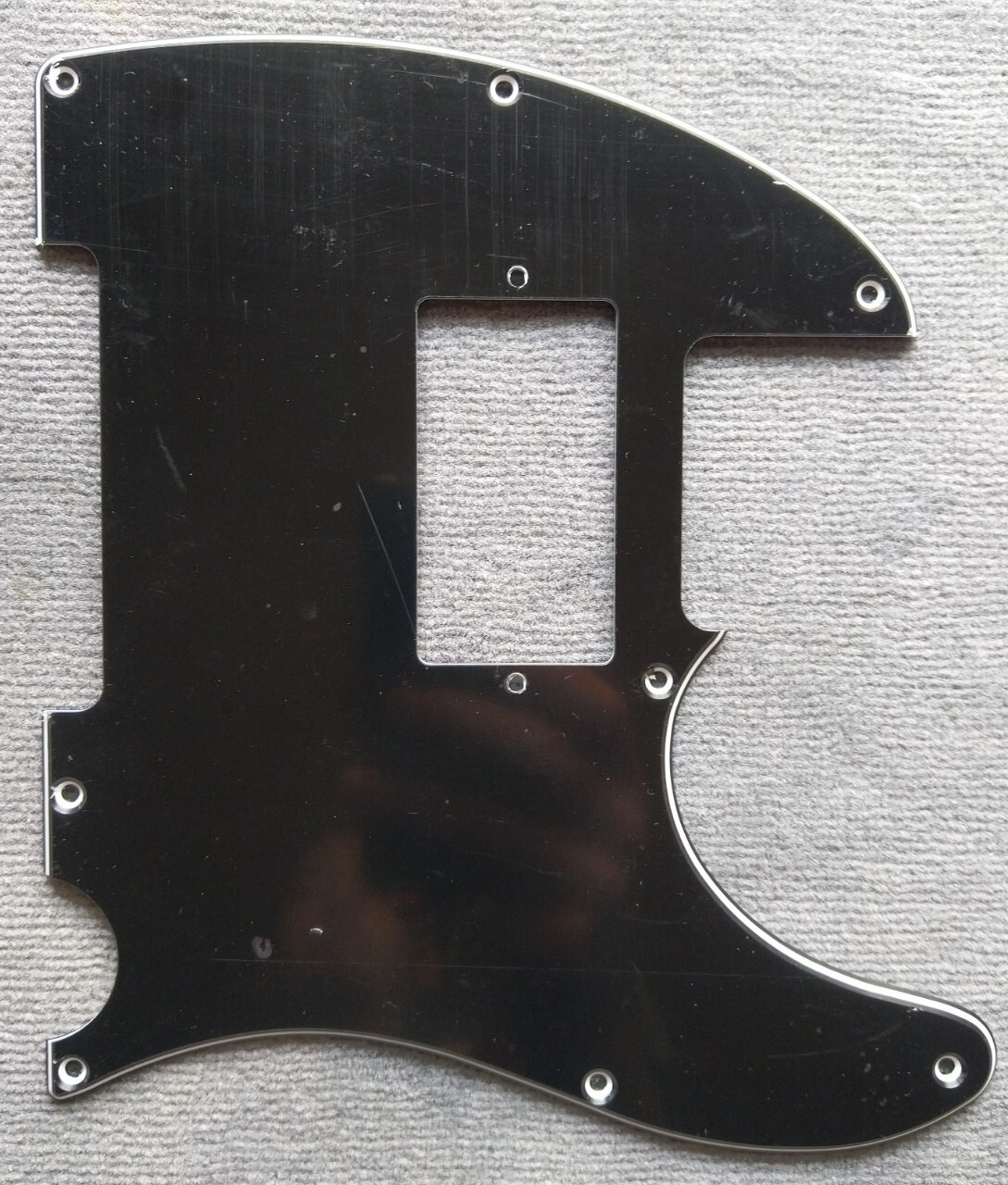 Göldo Tele Pickguard 8-Hole, Humbucker, 3-Layer, Black