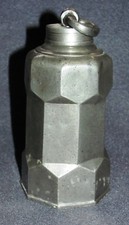 Zinn Flasche 8-eckig 95% 70/80er Jahre