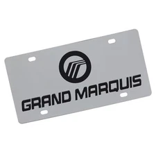 Mercury Grand Marquis Dual Logo License Plate (Chrome)