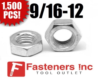 25 écrous Hexagonaux Serrage 3/4-10 Fins Zincés Grade 2 - Brighton Best