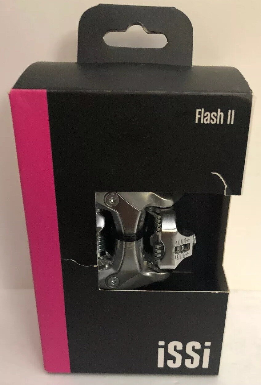 iSSi Flash II Pedals Dual Sided Clipless Aluminum 9/16 Silver-Mountain ...