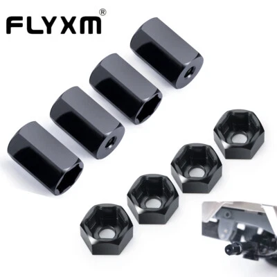 FLYXM 5mm to 7mm wheel hex hub adapters for WPL D12 RC Truck SCX24 Wheel 1/24