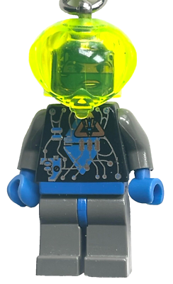 LEGO SPACE ALIEN INSECTOID ZOTAXIAN QUEEN MINIFIGURE KEYCHAIN KEY