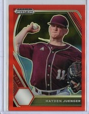2021 Panini Prizm Draft Picks Prizms Red #182 Hayden Juenger