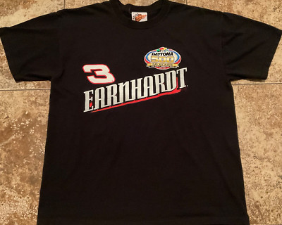 VINTAGE Y2K DALE EARNHARDT WINNERS CIRCLE NASCAR DAYTONA 500 ( MENS L ) BLACK