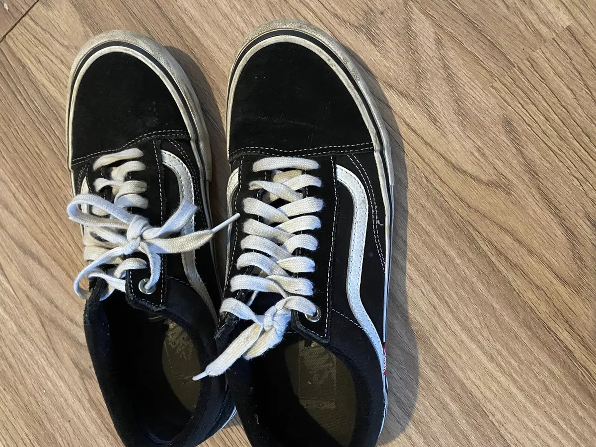 VANS Canvas Athletic Shoes Size 9 UK Black White eBay
