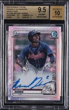 2020 BOWMAN CHROME PROSPECT AUTOS REFRACTORS #CPAMH MICHAEL HARRIS BGS 9.5