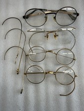 4x Vintage 50s Glasses 12 KGF Reader 1 Is Bifocals, 1 Is Missing The Ear Piece