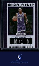 DeAaron Fox 2019-20 Panini Contenders #12 Draft Picks Ticket Kings 1