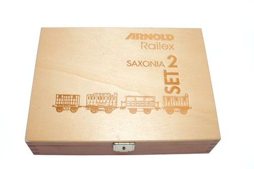 Arnold/Hornby Escala N 0248 Saxonia Set 2, 4 Piezas, Juego Complementario para Tren Set 02 | Condition: Gebraucht
