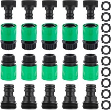 20 Pieces plastic water hose quick connect fittings, Garden Hose Quick Connec...