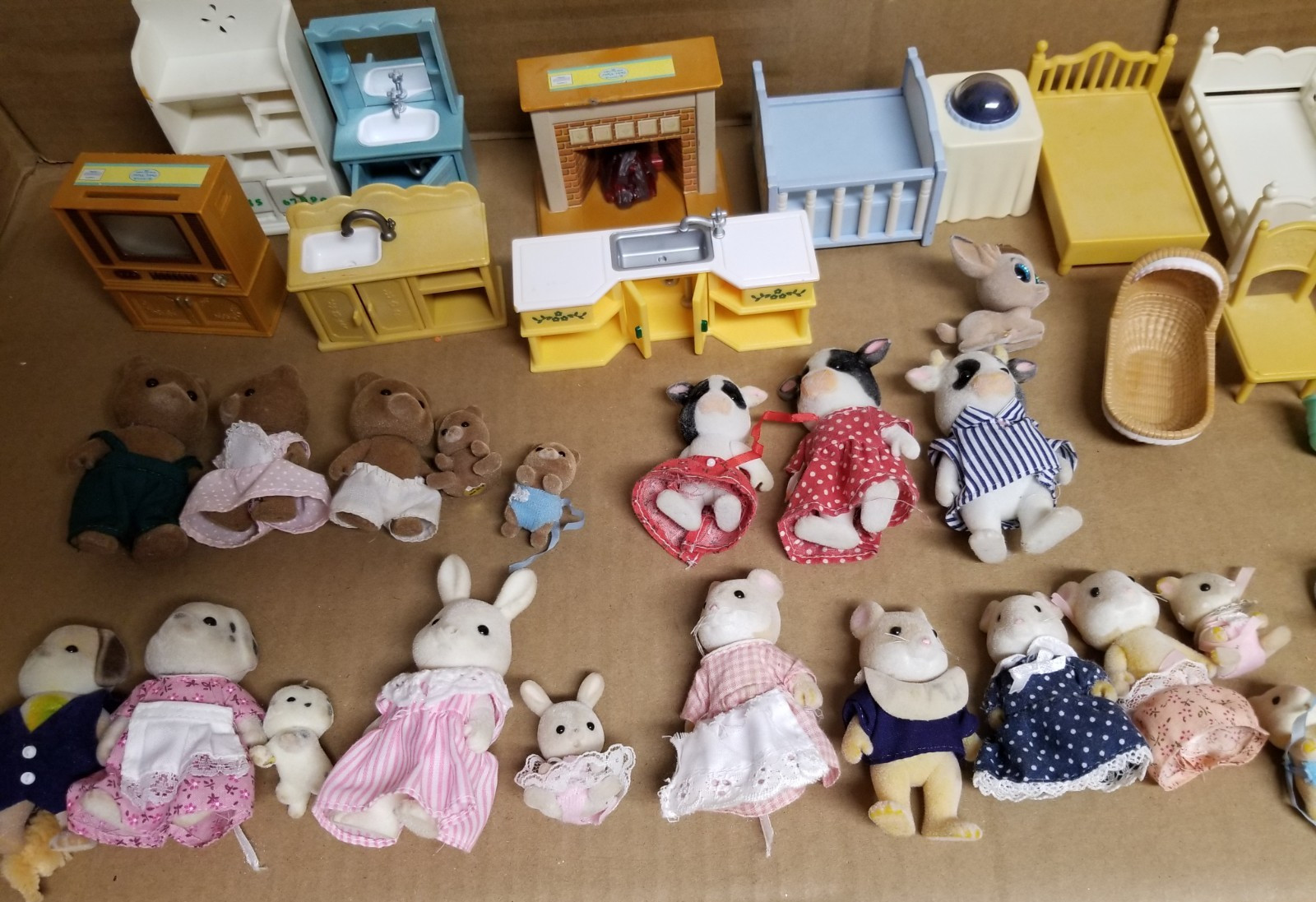 Calico Critters Sylvanian Families Mixed Lot w/ Furniture