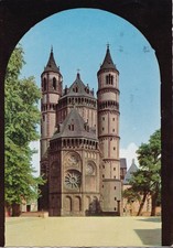 13697 Cartolina Worms (Germania) Dom Westchor Cattedrale 1965
