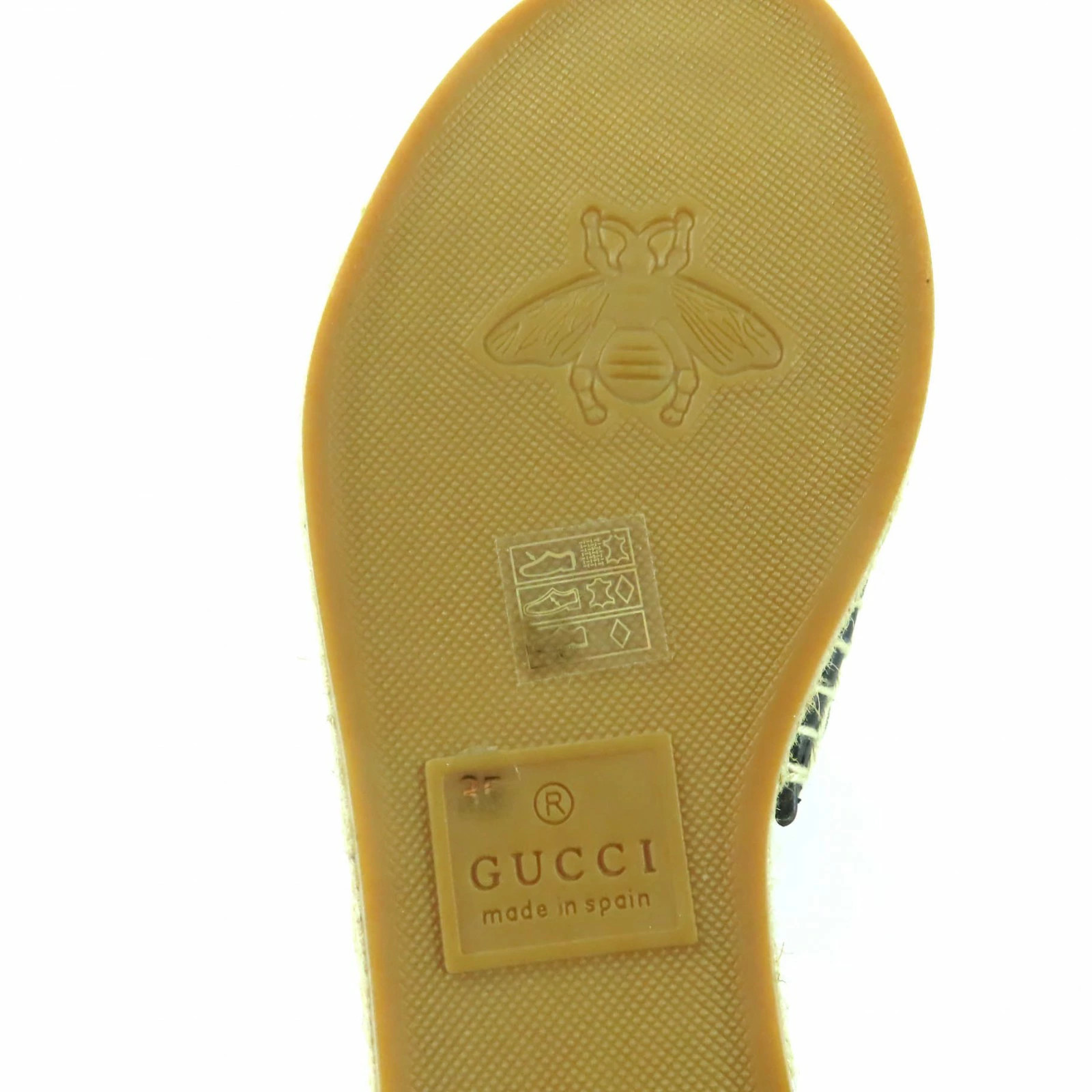 GUCCI 620120 GG Canvas GG Marmont Espadrille Sandals Beige GHardware 35 Made in thumbnail 12