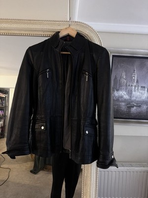 John Richmond Women s Leather Jacket With Stud Detail Size M