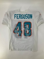 #48 BLAKE FERGUSON MIAMI DOLPHINS GAME USED WHITE NIKE PRACTICE JERSEY SIZE-50