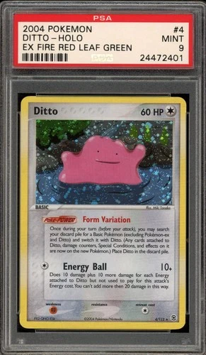 Pokemon Ditto Holo Fire Red & Leaf Green 4 PSA 9 Mint