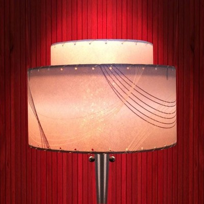 Mid  Century Modern Style Fiberglass Lamp Shade 2T-76.3