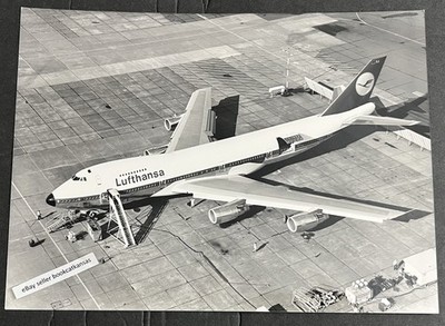 LUFTHANSA BOEING 747 230B SL JET 1985 7x9.5  Aviation Archive Airlines Photo