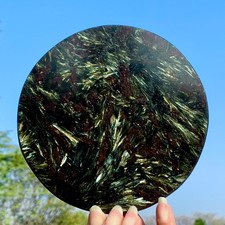 445G Natural Crystal Fireworks Garnet Polished Slice Extra Large Gem Chakra