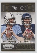 2014 Panini Contenders Round Numbers Gold /199 David Fales Zach Mettenberger 0b5
