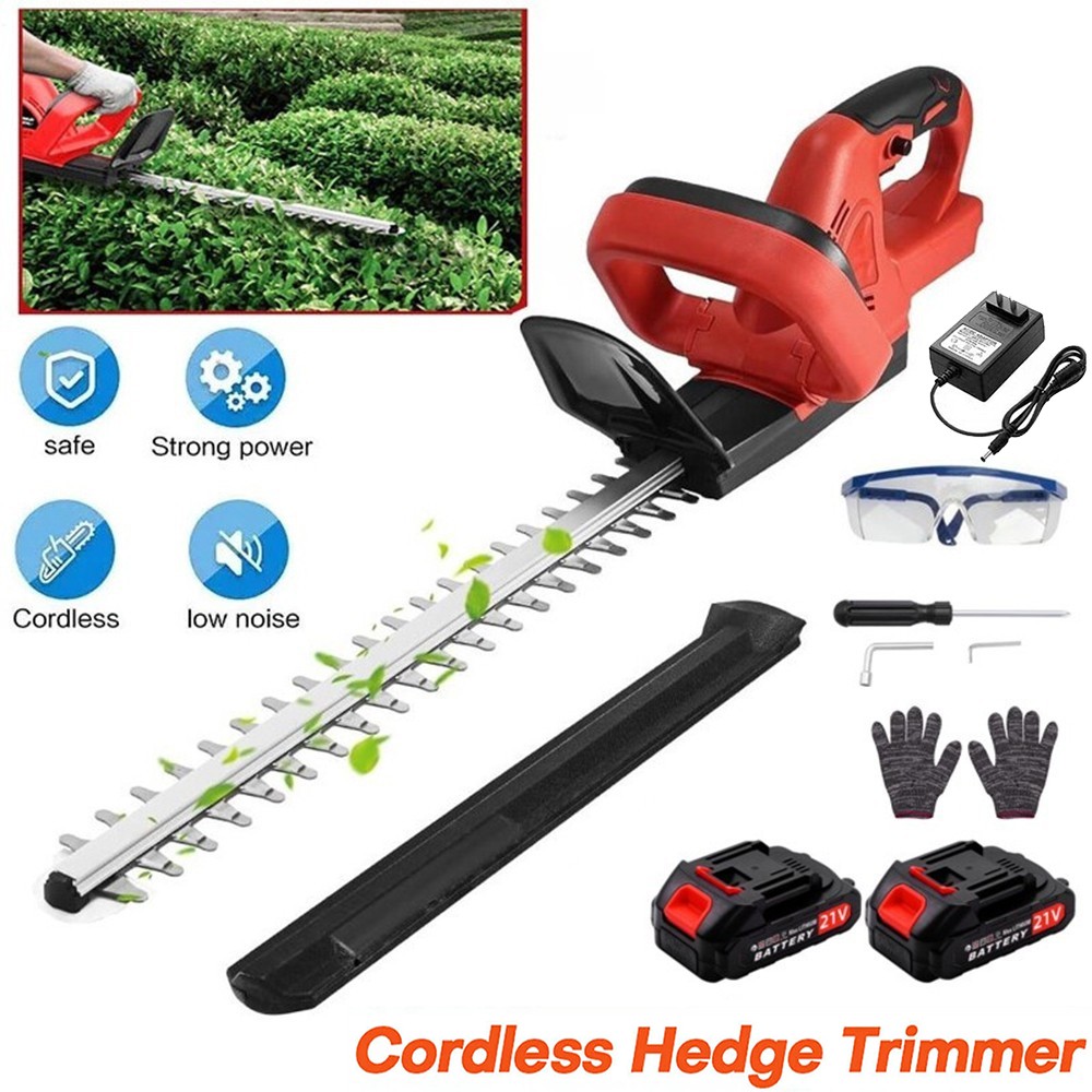 For Makita 2pcs Battery Cordless Electric Hedge Bush Trimmer 22"