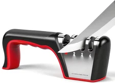 4-in-1 Knife Sharpener – Heavy-Duty Manual Kitchen Sharpener with 4 Slots